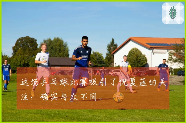 这场乒乓球比赛吸引了倪夏莲的关注，确实与众不同。